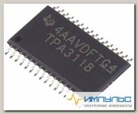TPA3118D2DAPR, Аудио усилитель класс D, Stereo 30Вт [HTSSOP-32 EP]